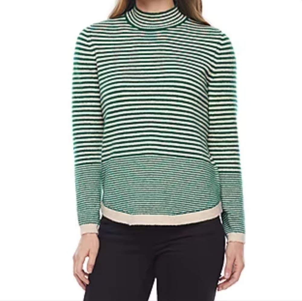 Liz Claiborne Long Sleeve Striped Sweater Size XS